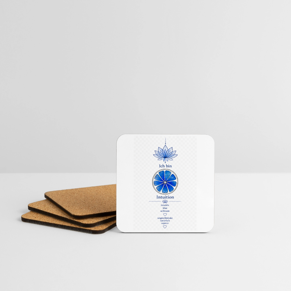 Untersetzer „Ich bin Intuition“ – 4er-Set - white