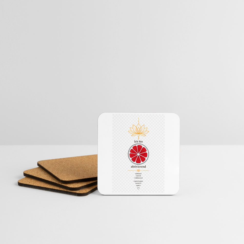 Untersetzer „Ich bin aktivierend“ – 4er-Set - white
