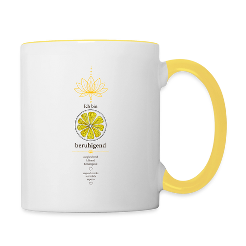 Ich bringe Dich zum Strahlen – Tasse - white/yellow