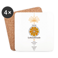 Untersetzer „Ich bin Lebensfreude“ – 4er-Set - white