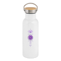 Ich bringe Dich zum Strahlen – Thermosflasche mit Bambusdeckel - white