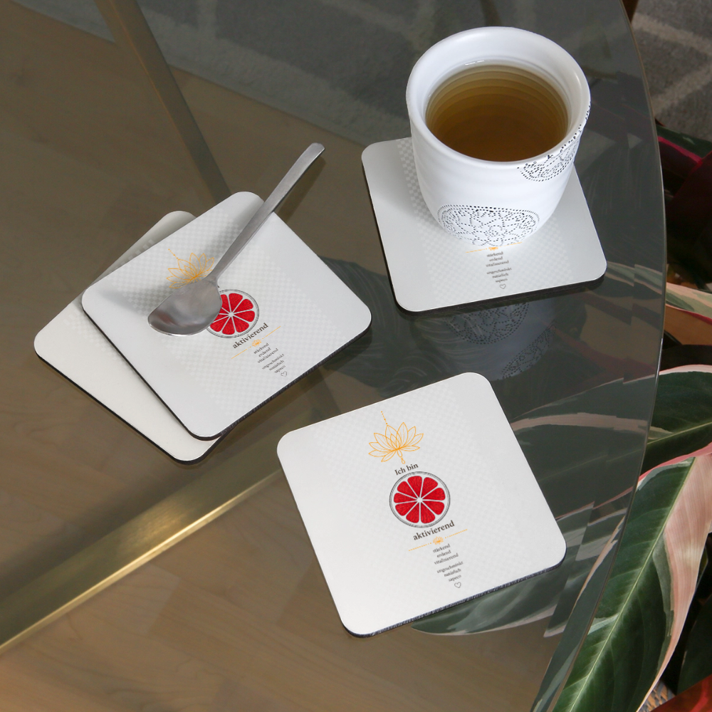 Untersetzer „Ich bin aktivierend“ – 4er-Set - white