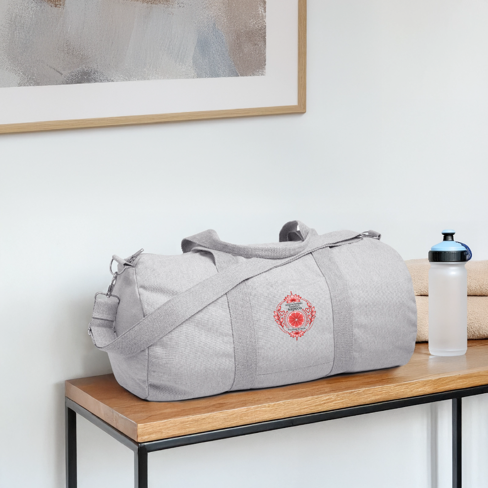Ich bin aktivierend – Wurzelchakra-Sporttasche Rot - heather grey