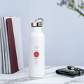 Wurzelchakra-Thermoflasche „Ich bin aktivierend“ von sapeco mit Bambusdeckel