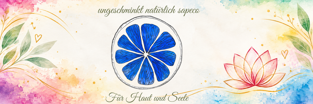 Panorama-Design der Keksdose mit dunkelblauem Stirnchakra-Motiv von ungeschminkt natürlich sapeco